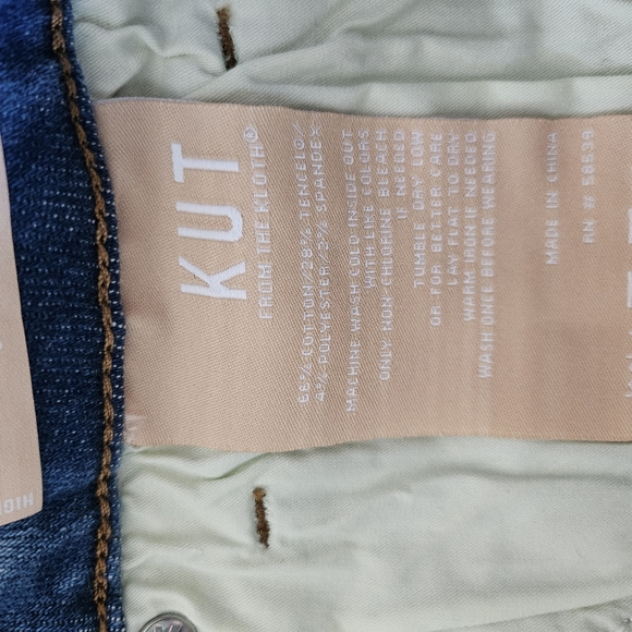 Nwt kut from the kloth Catherine high rise straight leg jeans 6 - Picture 3 of 6